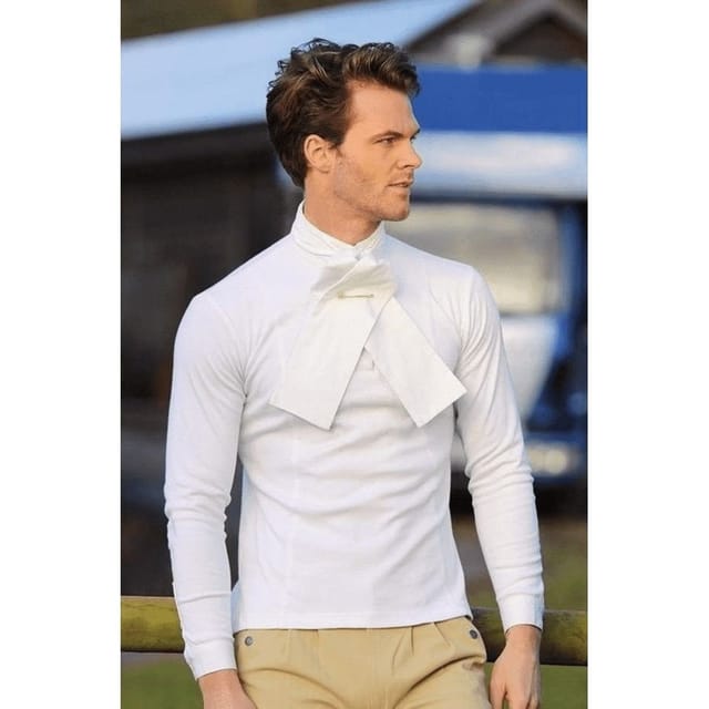 Shires Shires Men's Hunting Show Shirt in White - 3