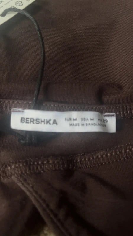 Bershka Bershka halter neck tank top chocolate brown - 1