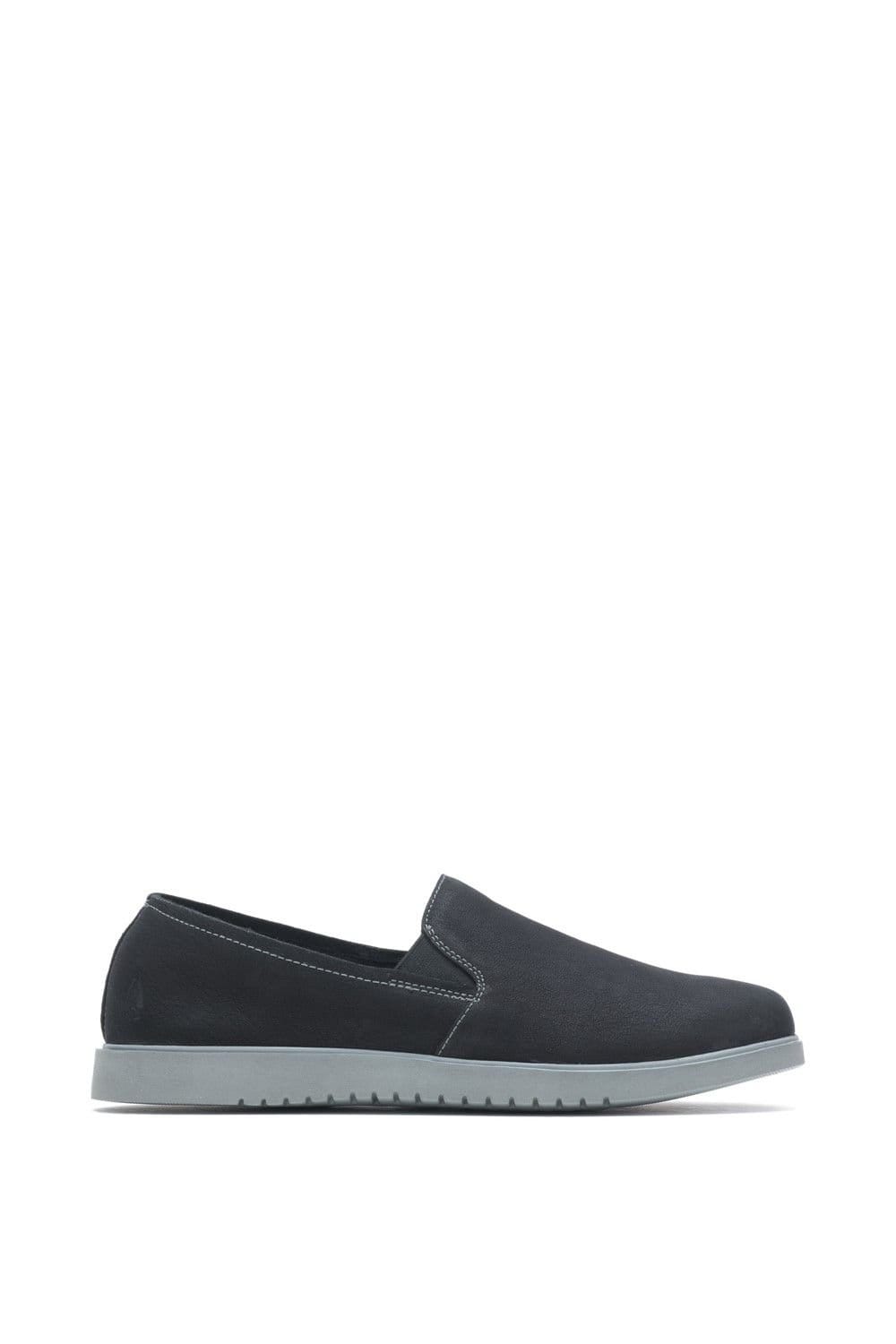 Hush Puppies Hush Puppies Women's 'Everyday' Smooth Leather Slip On Shoes in Black - 4