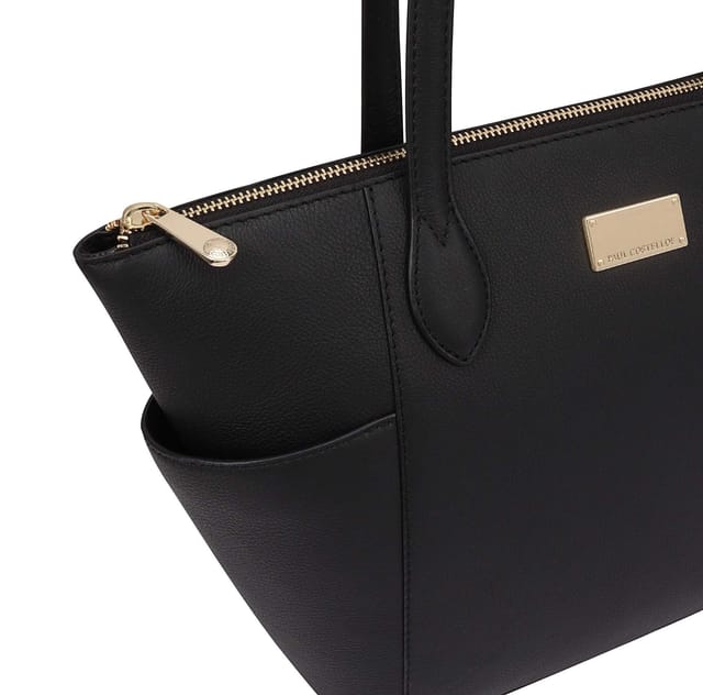 Paul Costelloe Paul Costelloe Women's Morava Leather Tote/Shoulder Bag in Jet Black - 2