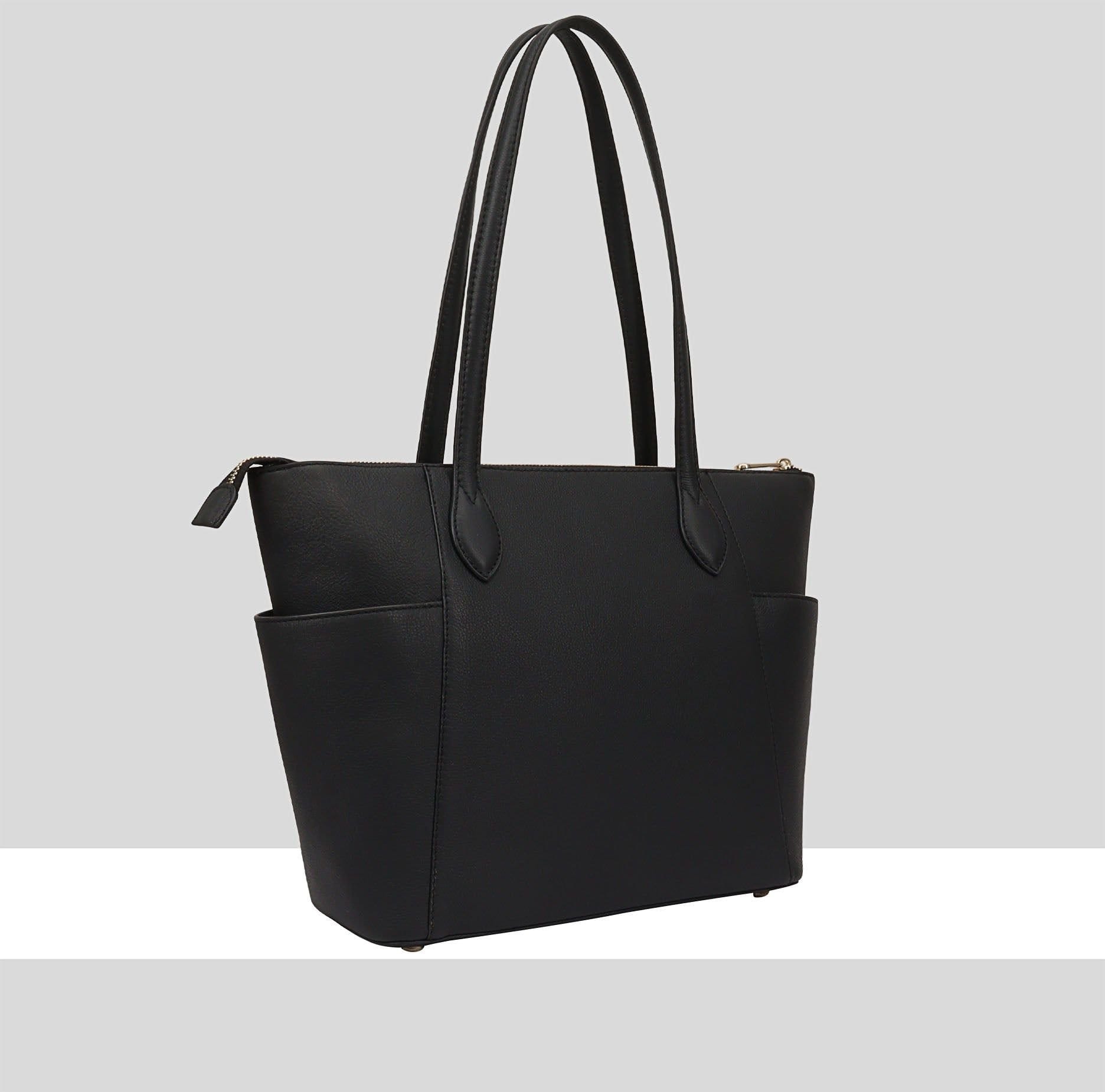 Paul Costelloe Paul Costelloe Women's Morava Leather Tote/Shoulder Bag in Jet Black - 4
