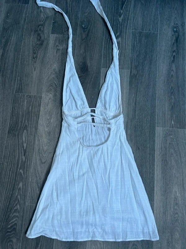 Bershka White linen dress - 1
