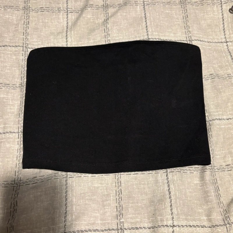 ASOS asos black lace long sleeve with bandeau - 1