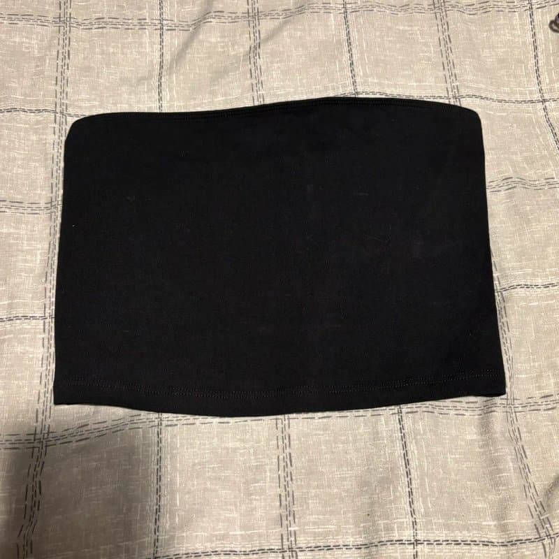 ASOS asos black lace long sleeve with bandeau