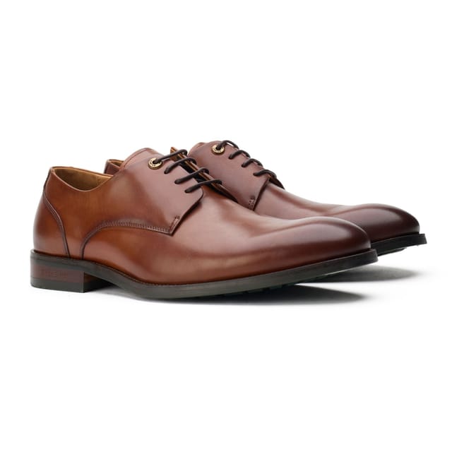 Simon Carter SIMON CARTER Men's Stegosaurus Derby Shoes in Tan - 2