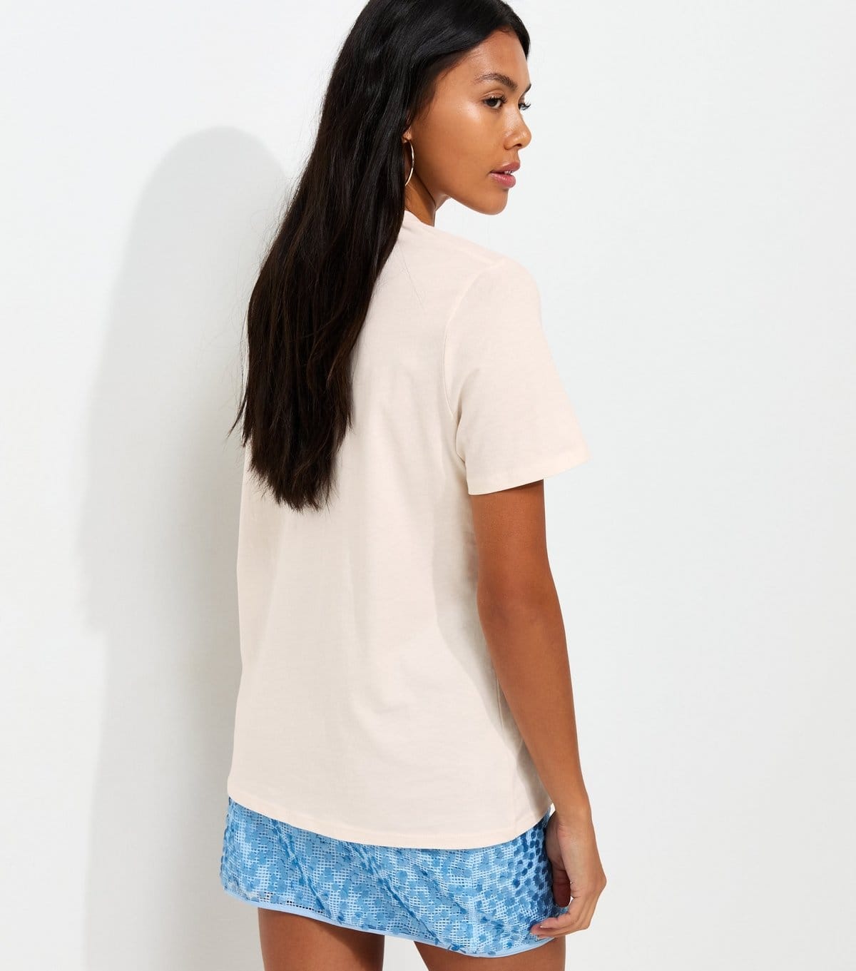 New Look Women's Off White Cotton Malibu Beach Print T-Shirt New Look - 4