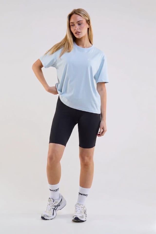 BCouture BCouture Women's Cycling Shorts, Hoodie & T-Shirt Set in Pale Blue - 2
