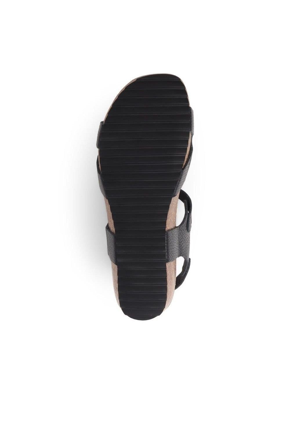 Jones Bootmaker Jones Bootmaker Women's Joanie Leather Sandals in Black - 4