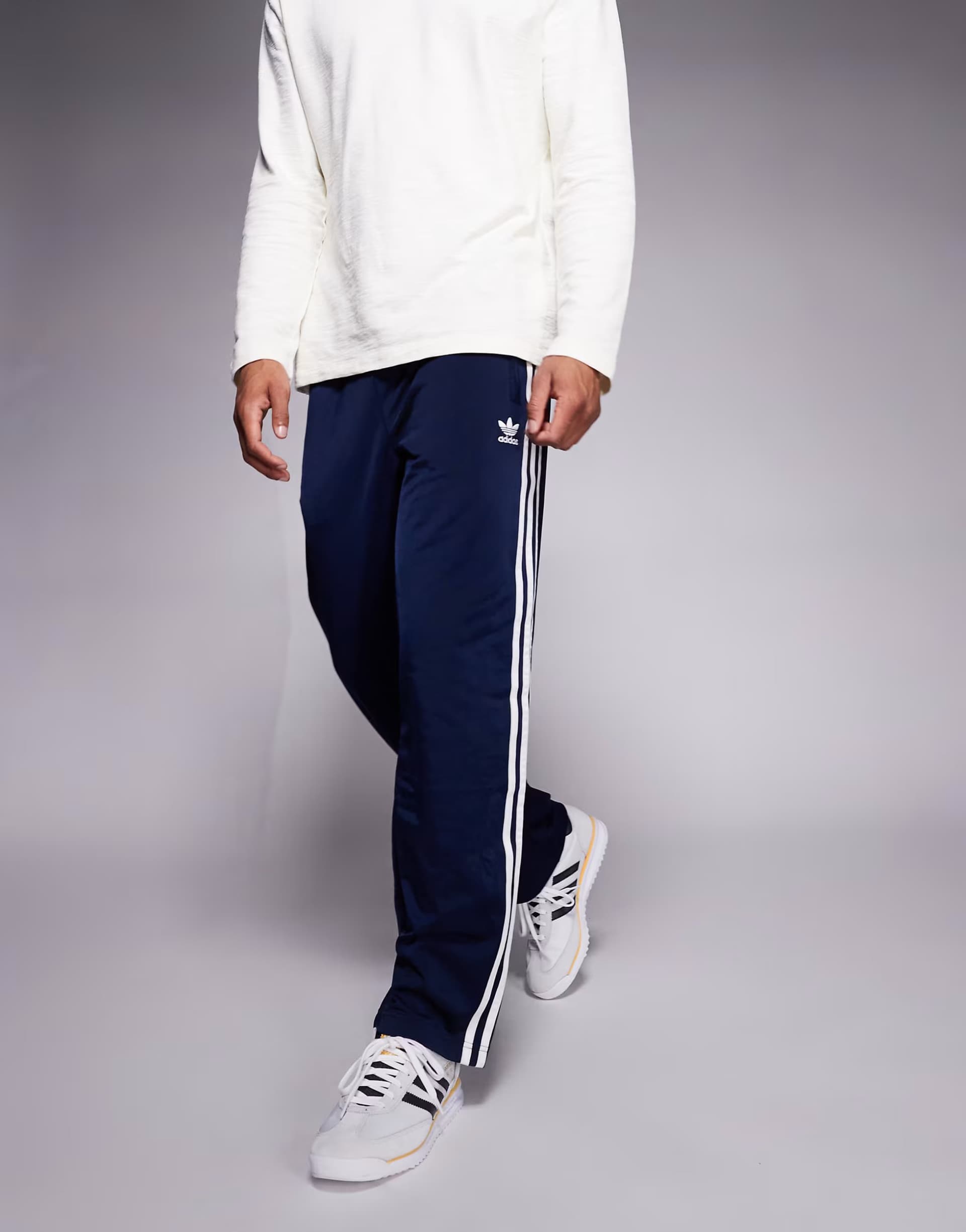 ASOS adidas Originals Firebird track pants in navy