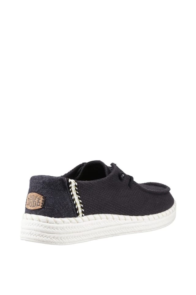 Hey Dude Hey Dude Women's Wendy Espadrille Woven Shoes in Black - 2