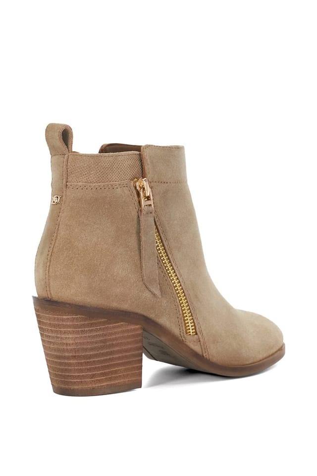 Dune London Dune London Women's Wide Fit 'Paicing' Suede Ankle Boots in Natural - 3