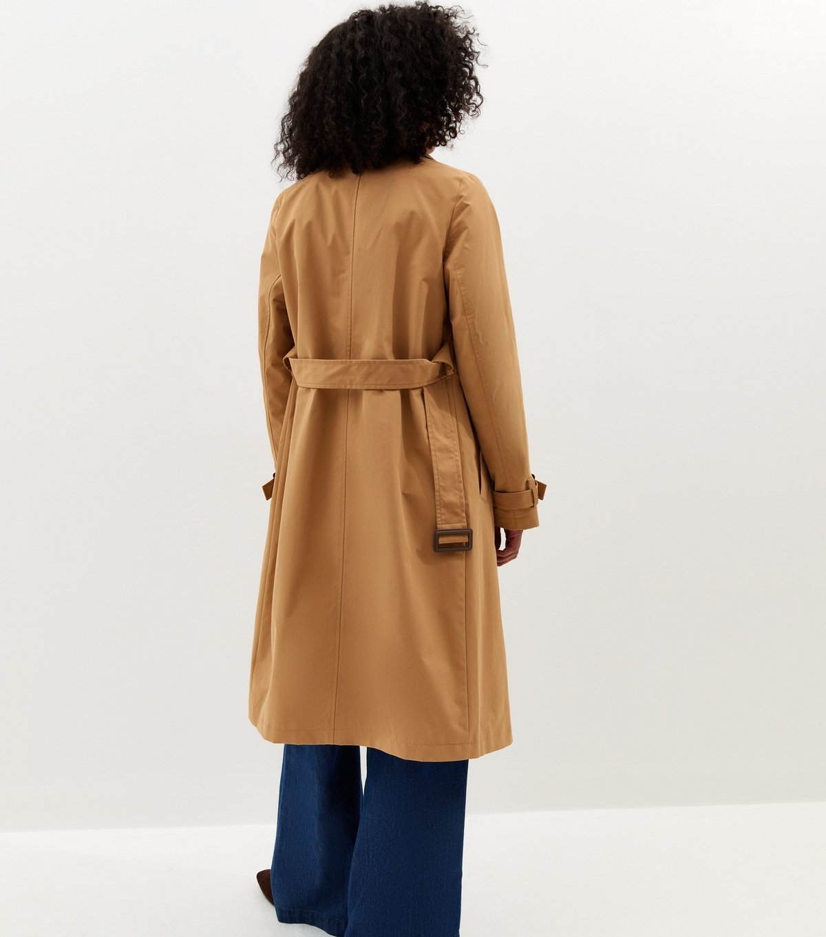 New Look Women's Tan Double Breasted Trench Coat New Look - 4