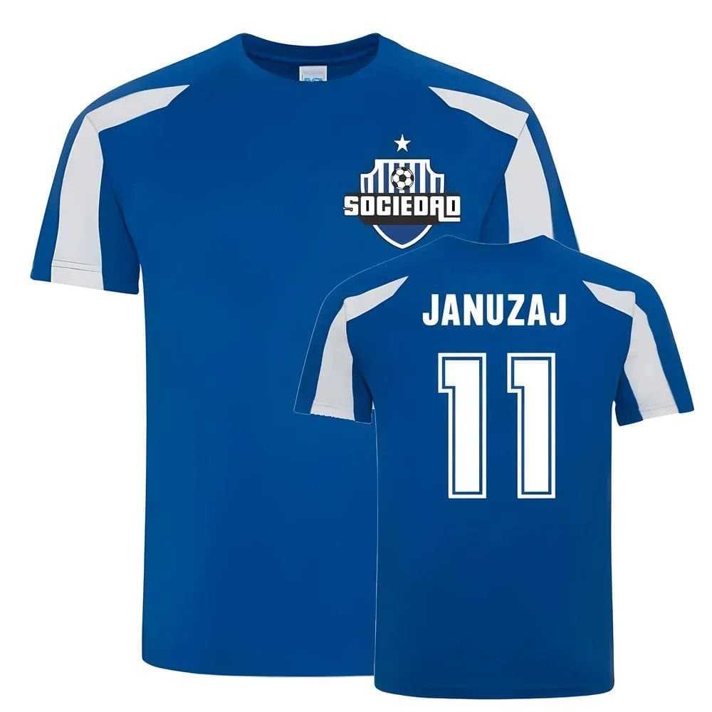 Real Sociedad Real Sociedad Men's Adnan Januzaj Sociedad Sports Training Jersey in Blue