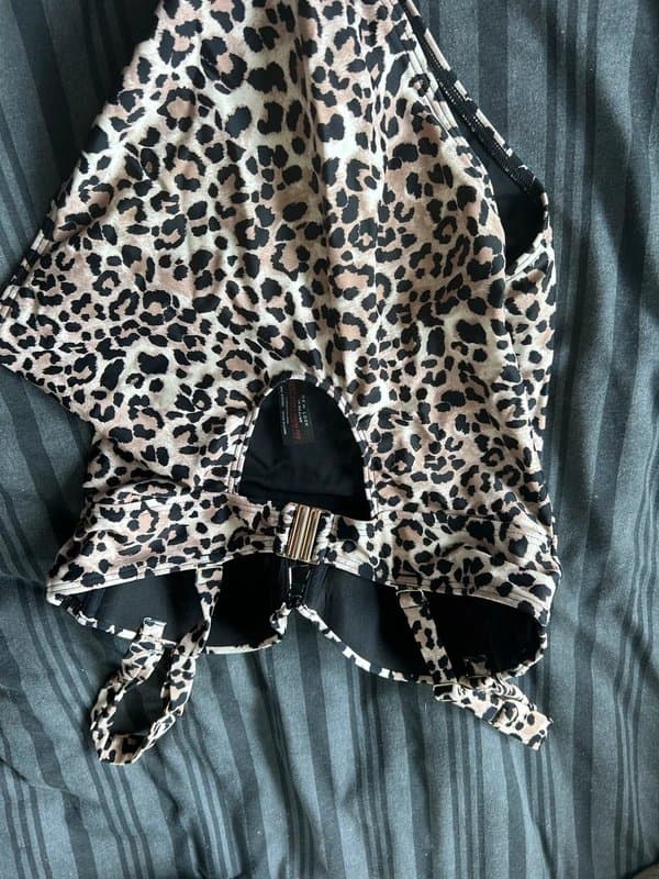 New Look leopard print swimming costume
