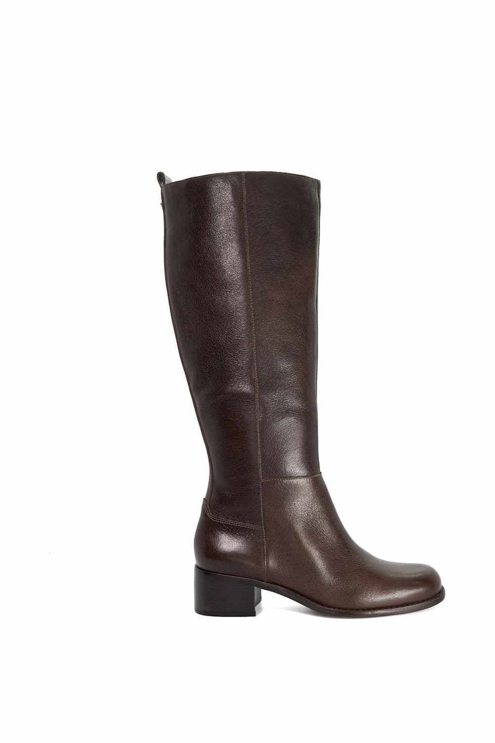 Dune London Dune London Women's 'Turner' Leather Knee High Boots in Brown