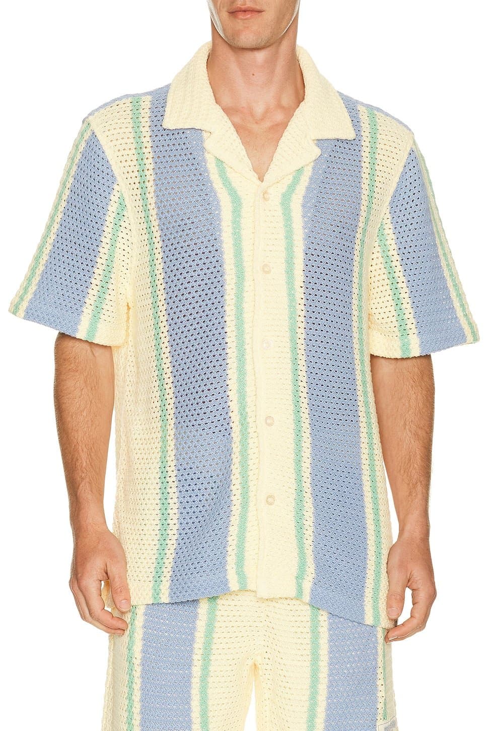 revolve Short Sleeve Knit Stripe Shirt