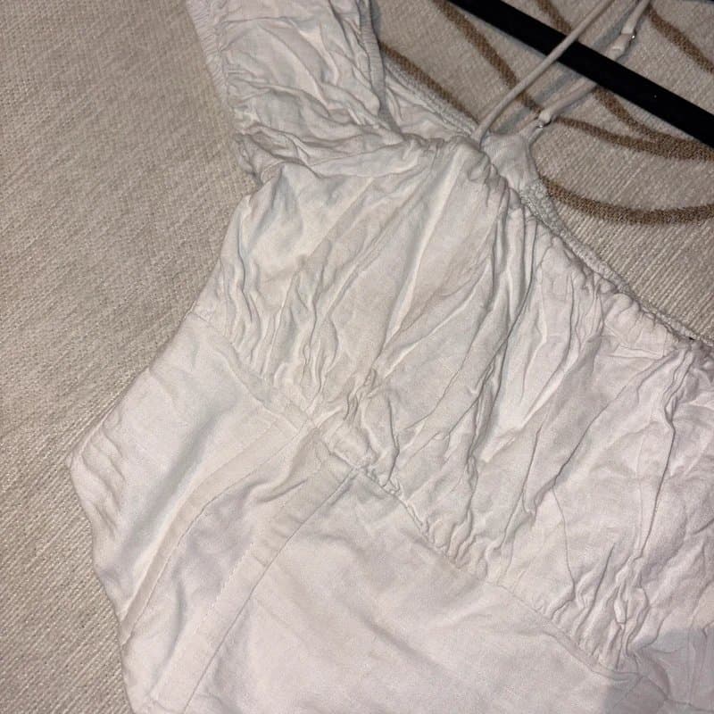 Bershka White crop top #croptop corset top Bershka