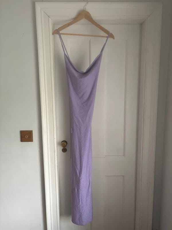 New Look Lilac Corset Back Stretchy Fit Dress