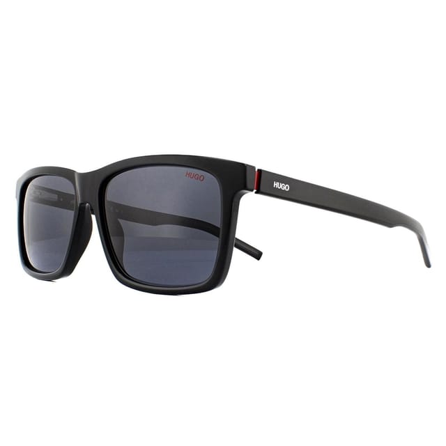 HUGO HUGO Men's Rectangle Black Grey Sunglasses - 2