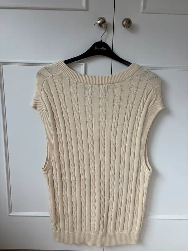 Bershka Bershka cream sweater vest