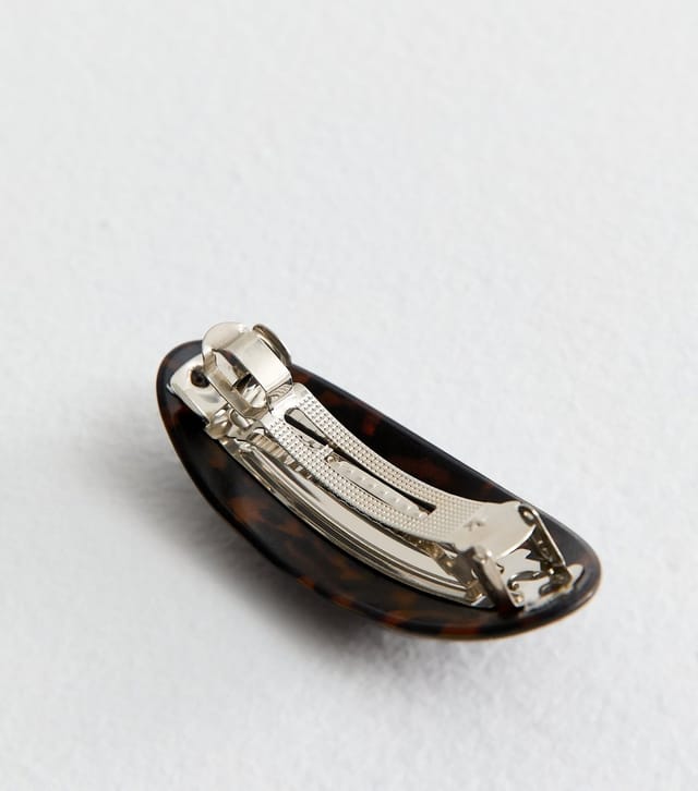 New Look Brown Tortoiseshell Oval Hair Clip New Look - 3