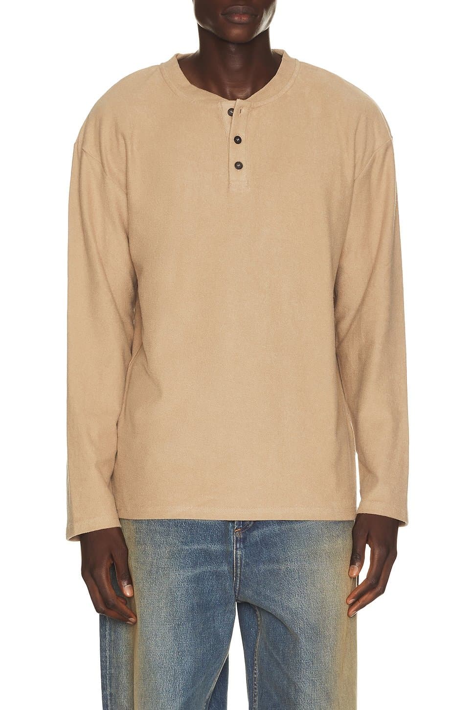 revolve Vintage Terry Long Sleeve Henley