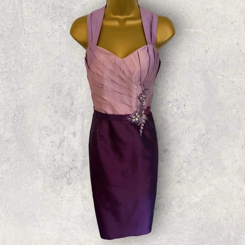 Veni Infantino Veni Infantino Pure Silk Dress & Jacket Suit UK 12