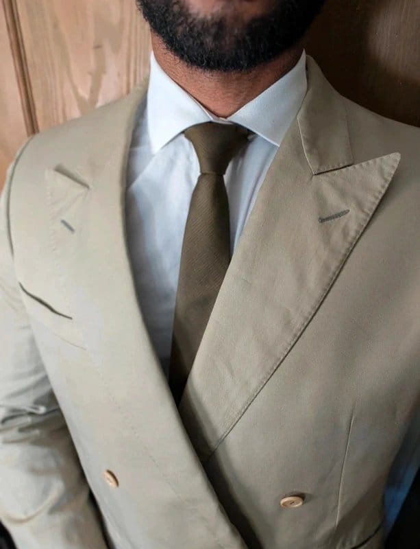 Ermenegildo Zegna Pistachio Green Double Breasted Blazer - 42R