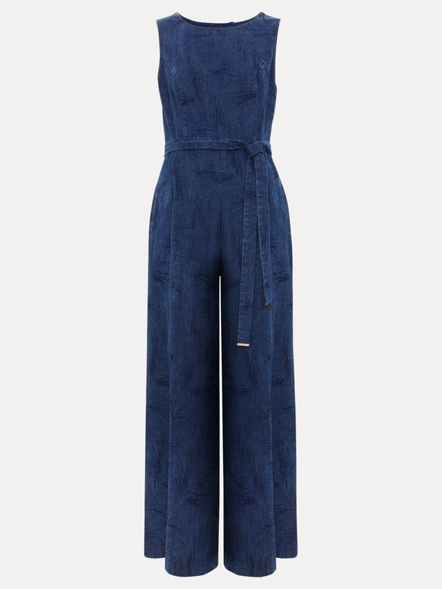 Phase Eight Phase Eight Women's Marta Sleeveless Denim Jumpsuit in Aubergine - 2
