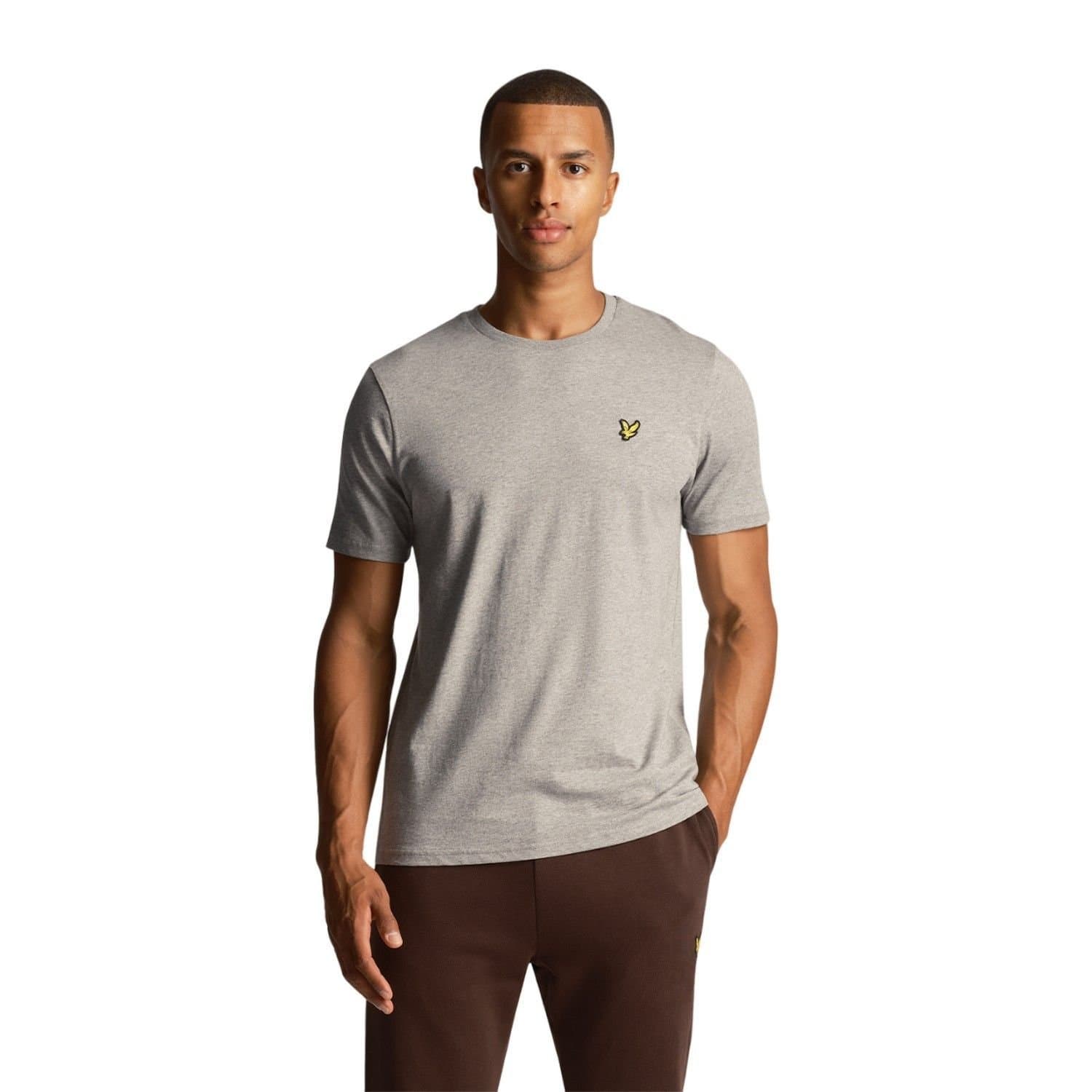 Lyle & Scott Lyle & Scott Men's Plain T-Shirt in Mid Grey
