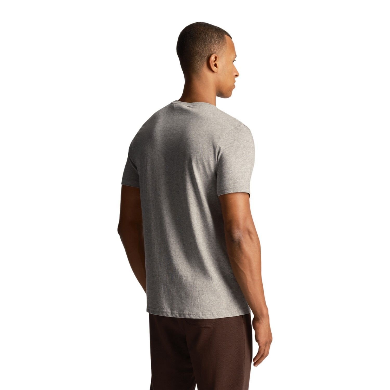 Lyle & Scott Lyle & Scott Men's Plain T-Shirt in Mid Grey - 2