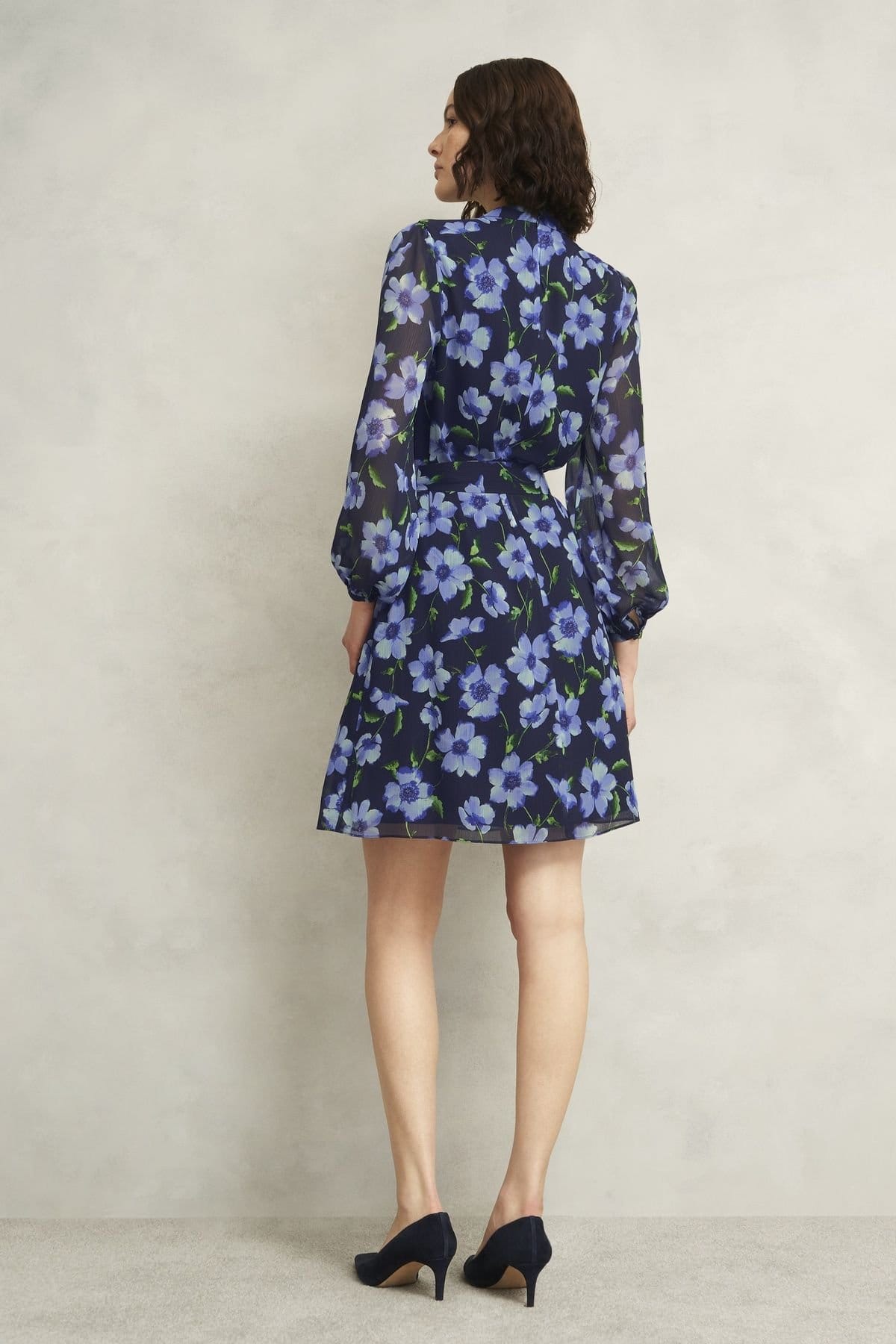 Hobbs London Hobbs London Women's Gracie Floral Print Mini Dress in Navy - 4