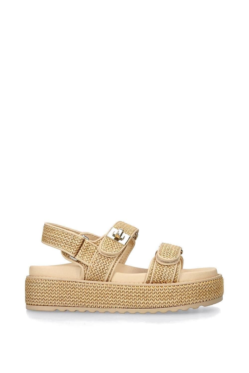 Steve Madden STEVE MADDEN Women's 'Bigmona Raffia' Sandals in Beige