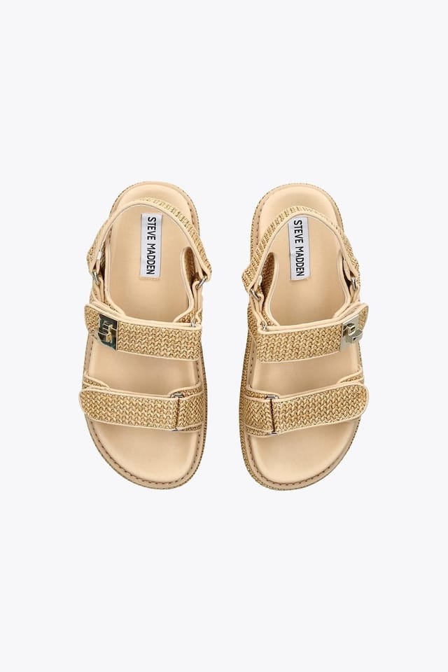 Steve Madden STEVE MADDEN Women's 'Bigmona Raffia' Sandals in Beige - 2