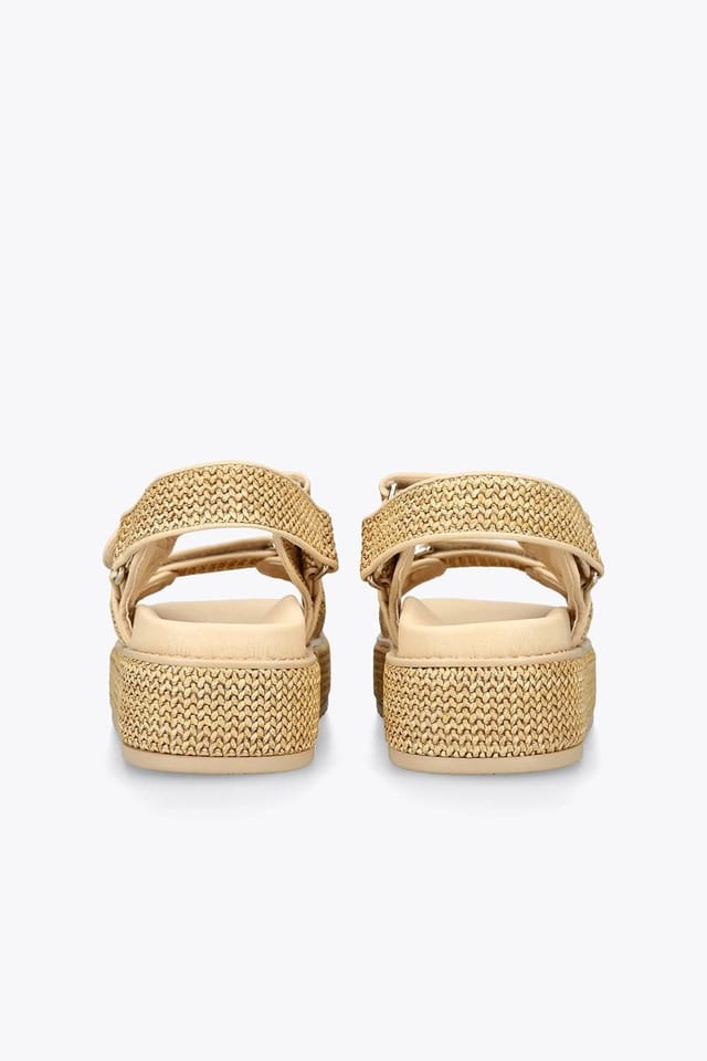 Steve Madden STEVE MADDEN Women's 'Bigmona Raffia' Sandals in Beige - 3