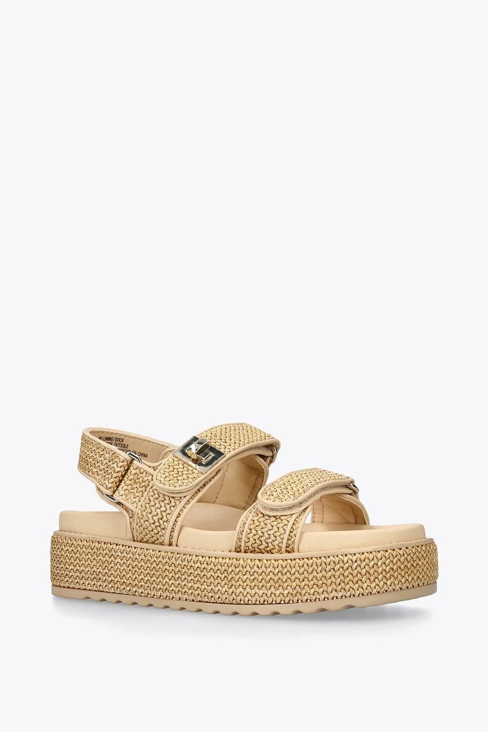Steve Madden STEVE MADDEN Women's 'Bigmona Raffia' Sandals in Beige - 4