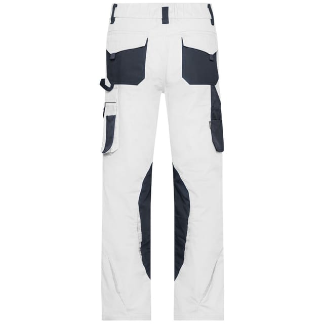 James and Nicholson James and Nicholson Men's Work Trousers in Off-White - 2