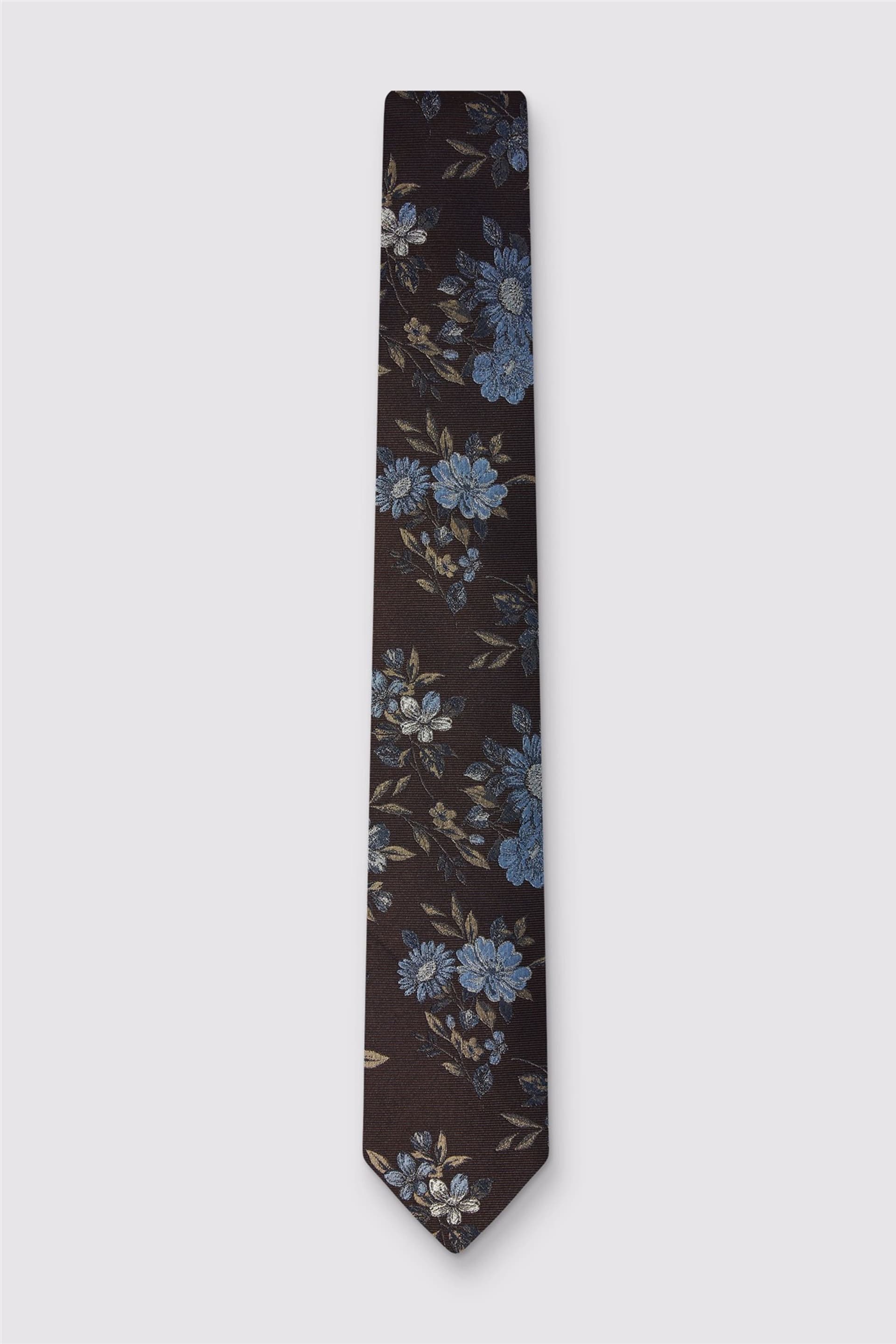 Ted Baker Ted Baker Men's Floral Tie in Chocolate