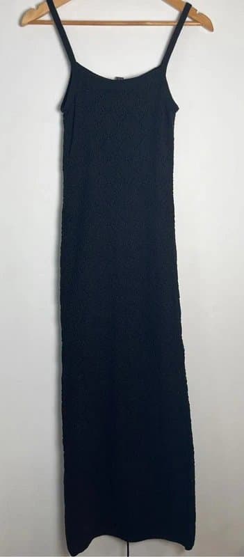 New Look New look - crochet beach long dress - size 6 - black