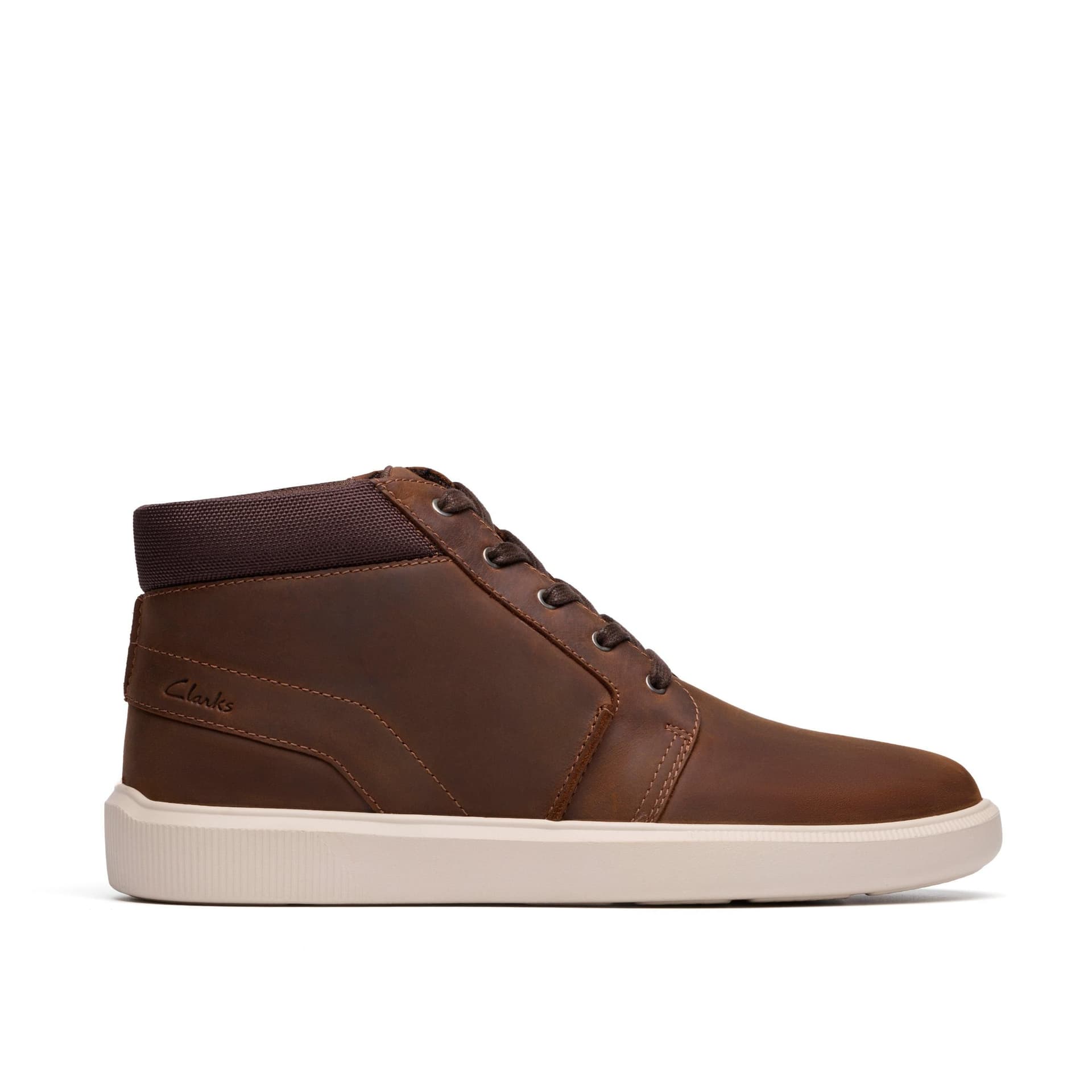 Clarks Clarks Men's Brodin Mid Beeswax Ankle Boots, Lace Up in Brown