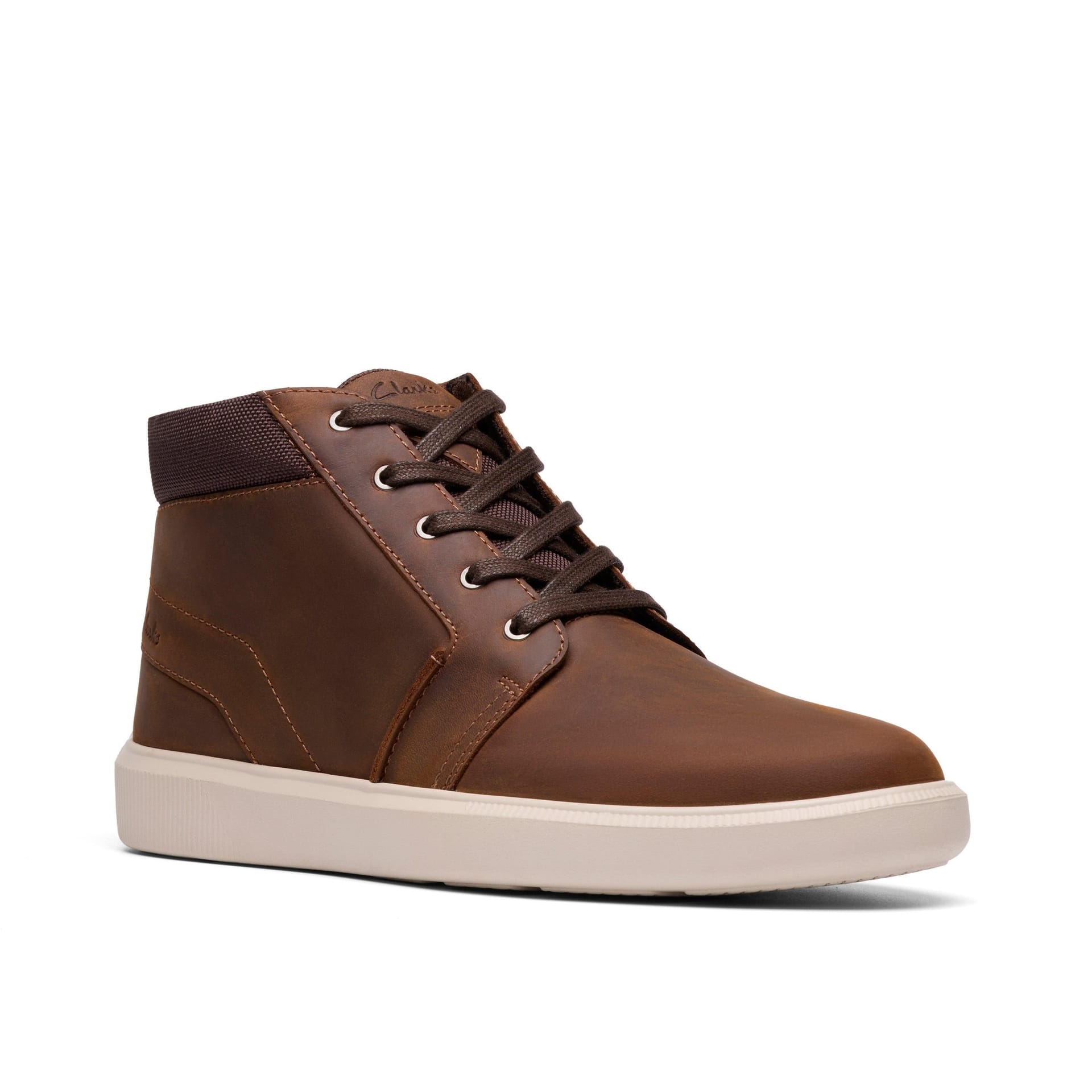 Clarks Clarks Men's Brodin Mid Beeswax Ankle Boots, Lace Up in Brown - 4