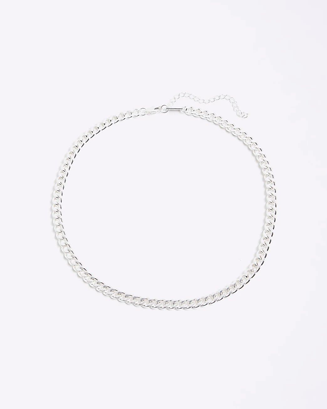 River Island Mens River Island Silver Premium Chain Necklace