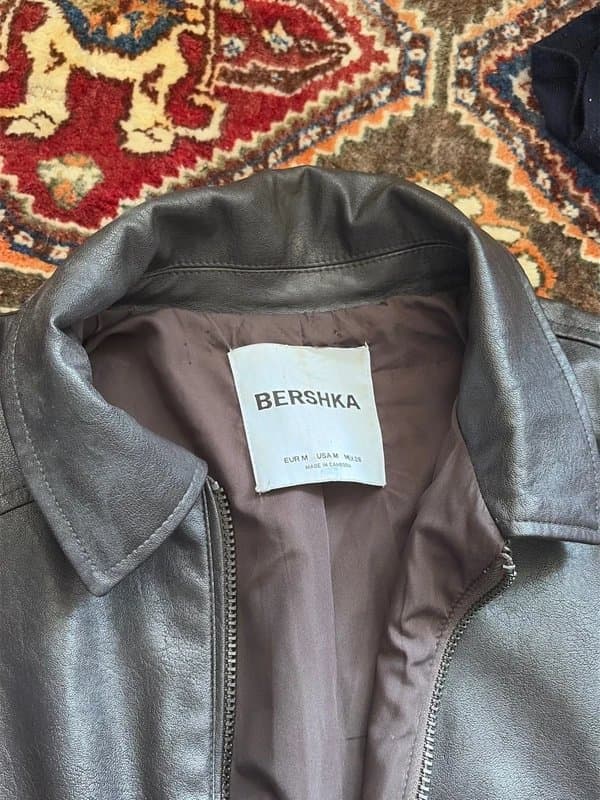 Bershka Brown leather jacket