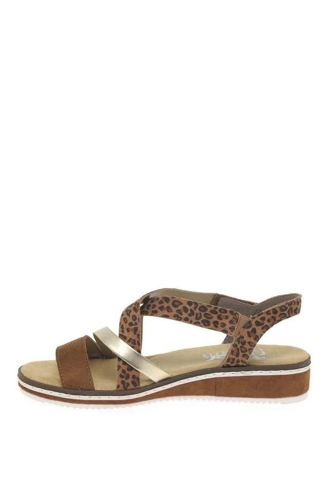 Rieker Rieker Women's 'Kaz' Strappy Sandals in Tan - 2