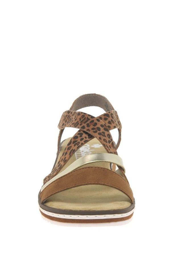 Rieker Rieker Women's 'Kaz' Strappy Sandals in Tan - 3
