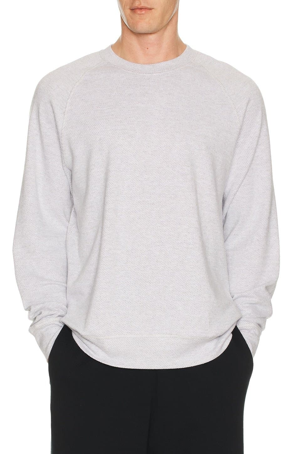 revolve Revolve Faherty Crew Neck Jumper in Light Heather Grey