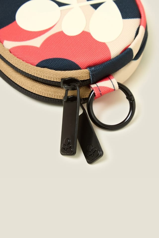 Orla Kiely Orla Kiely Women's Pi Coin Purse - Floating Flower Navy Red - 3