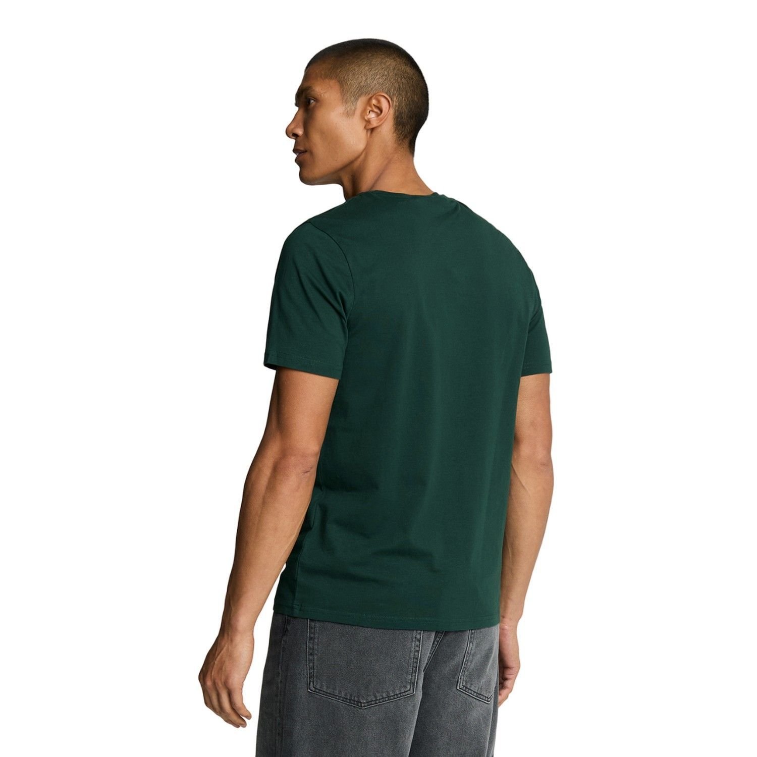 Lyle & Scott Lyle & Scott Men's Plain T-Shirt in Dark Green - 2