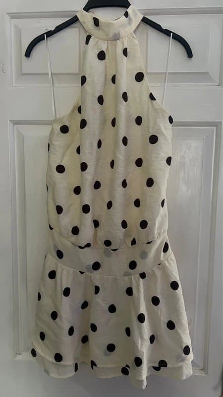 Bershka Polkadot halter neck dress Zara large