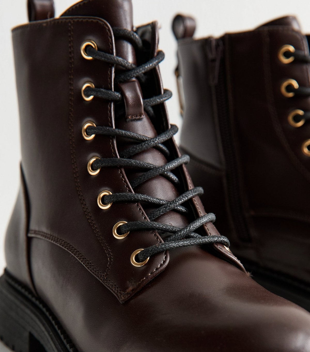 New Look Women's Brown Lace Up Ankle Boots New Look - 3